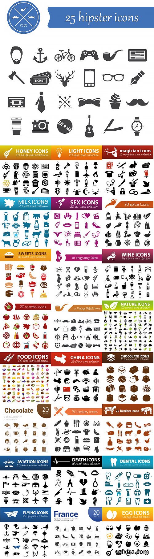Collection Of Icons 25xEPS
