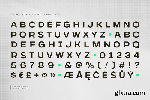 CreativeMarket - Gunterz Rounded Complete Family