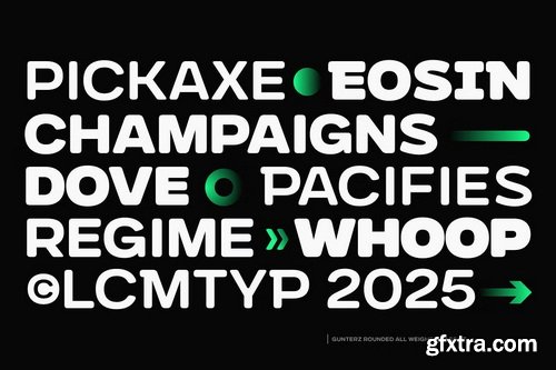 CreativeMarket - Gunterz Rounded Complete Family