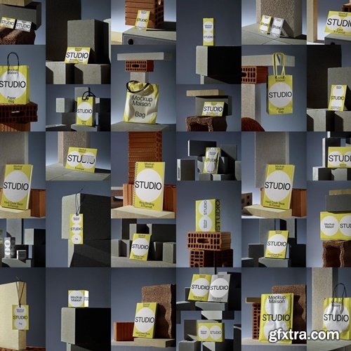 Mockup Masion - Bricks Collection - 32 Mockups