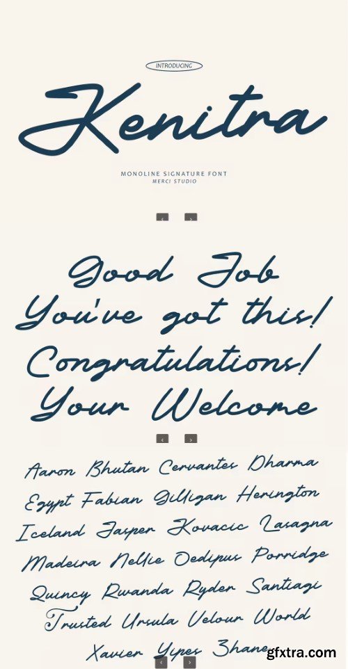 Kenitra – Monoline Signature Font