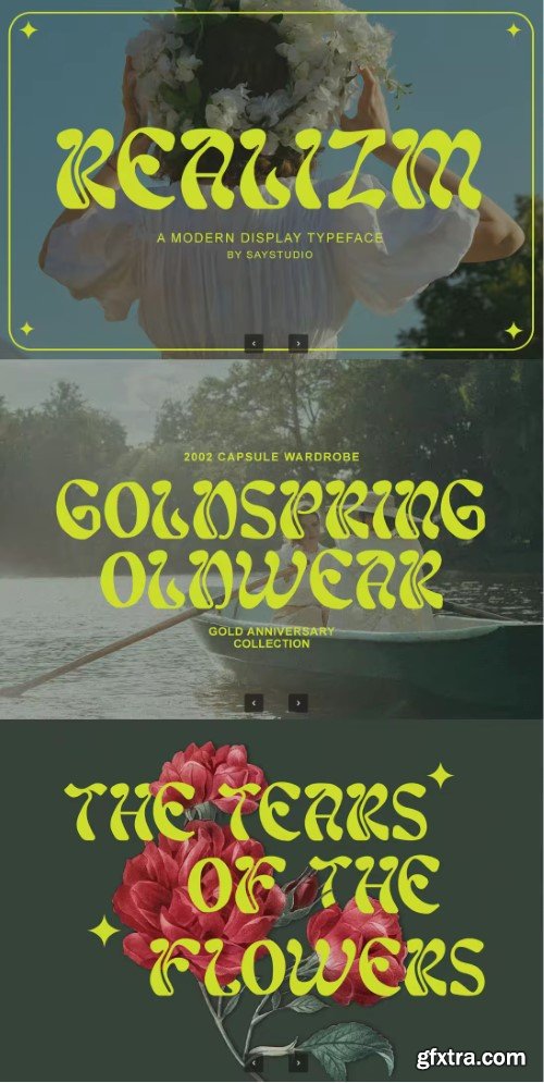 Realizm - Modern Decorative Font