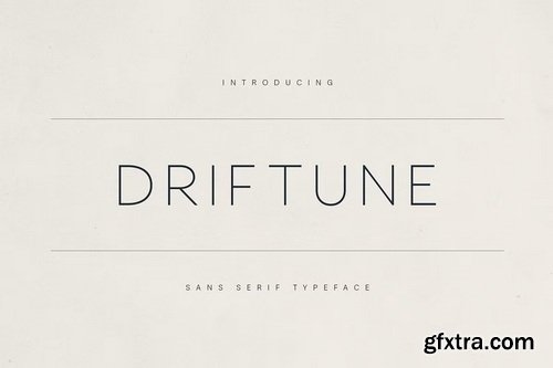 CreativeMarket - Driftune Sans Serif Typeface
