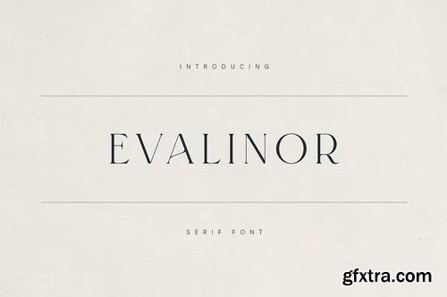 CreativeMarket - Evalinor A Modern Serif Font