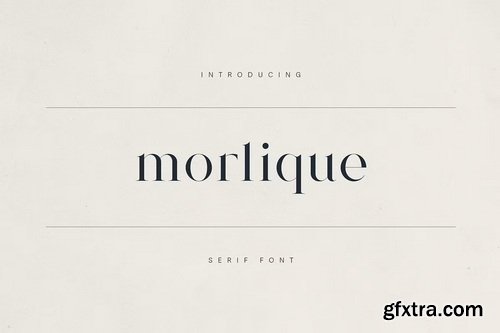 CreativeMarket - Morlique Serif Font