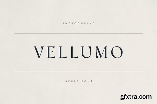 CreativeMarket - Vellumo Elegant Serif Font