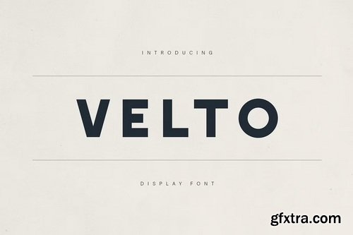 CreativeMarket - Velto Modern Bold Sans Serif Font