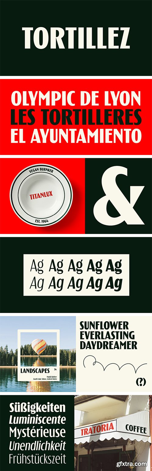 Tortillez Font Family 10xOTF
