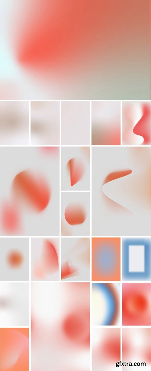 CreativeMarket - Grainy Gradients, Shapes & More 6138845