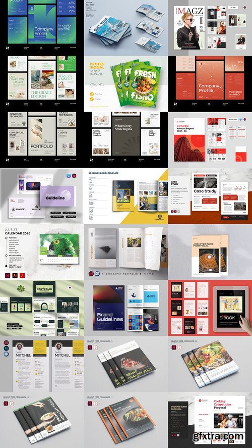 24 Indesign Templates Bundle 22 2025