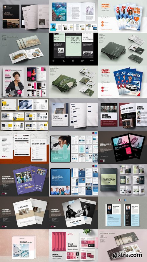 24 Indesign Templates Bundle 23 2025