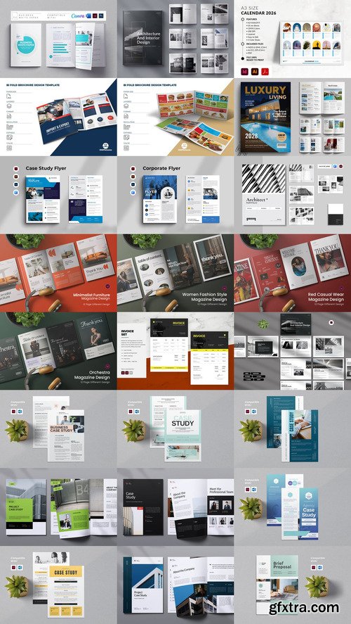 24 Indesign Templates Bundle 24 2025
