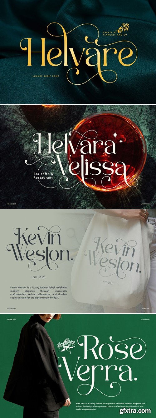 CreativeMarket - Helvare - Luxury serif Font
