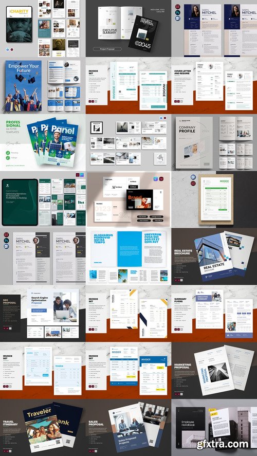 24 Indesign Templates Bundle 26 2025