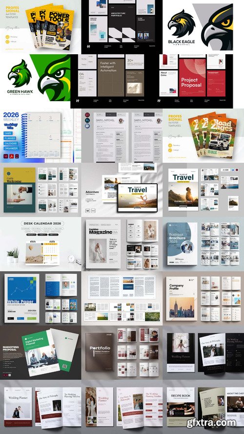 24 Indesign Templates Bundle 28 2025