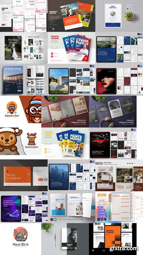 24 Indesign Templates Bundle 29 2025