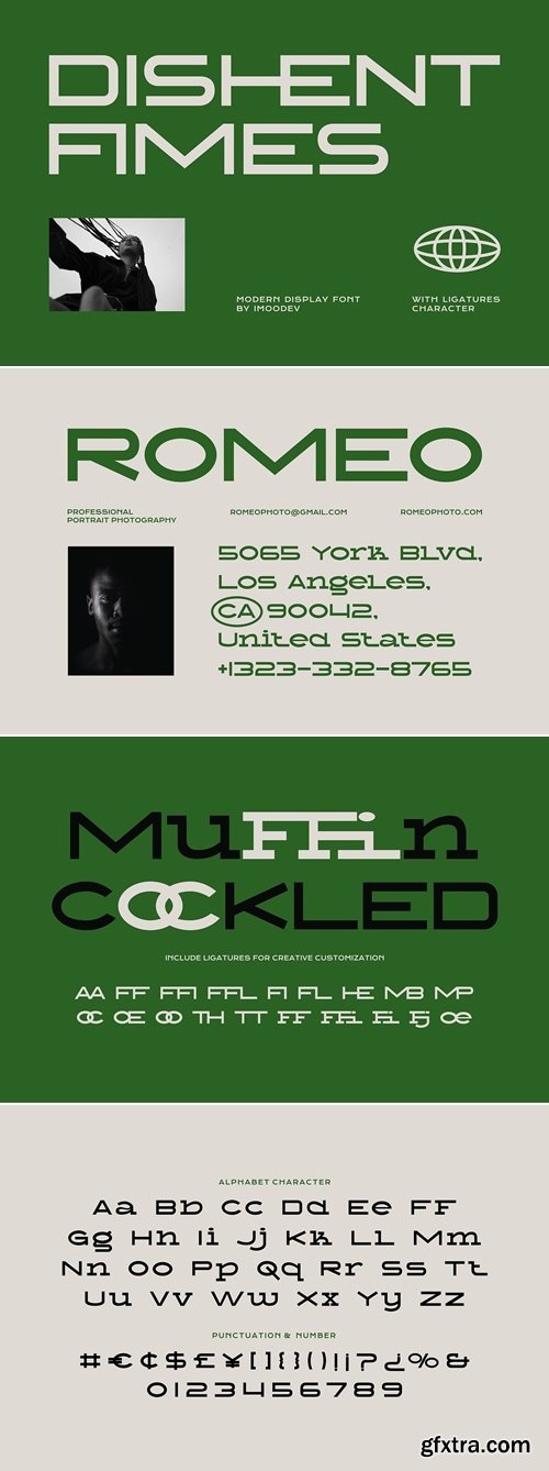 CreativeMarket - Dishent Fimes - Extended Typeface