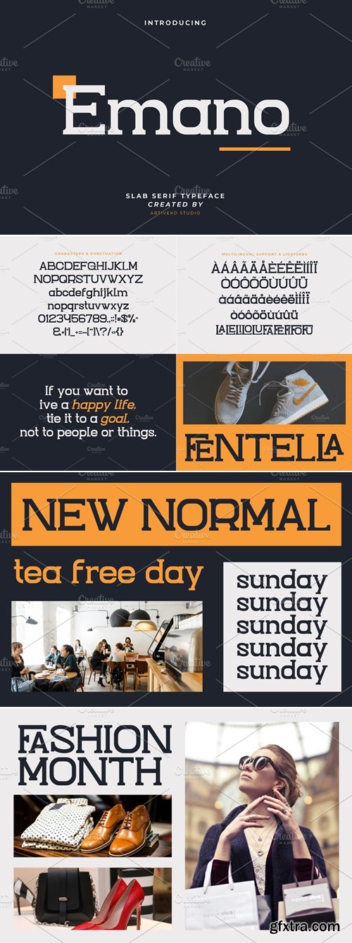 CreativeMarket - Emano Slab Serif Font