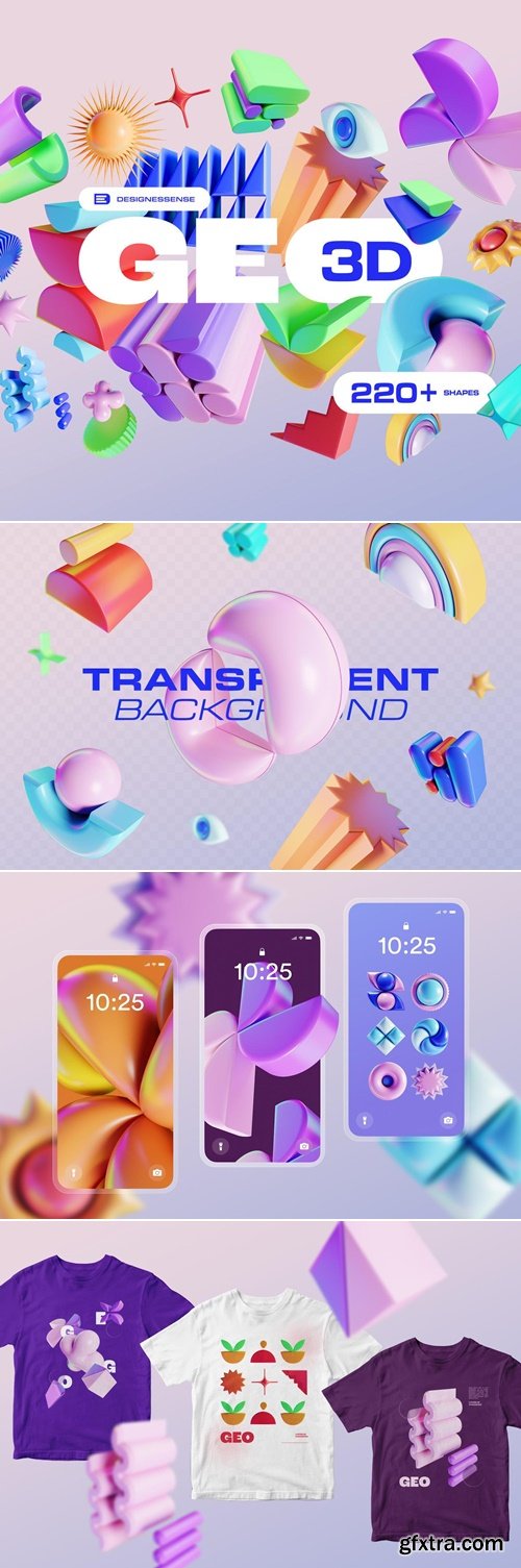 Studio2am - GEO/3D 220+ Colorful Illustrations