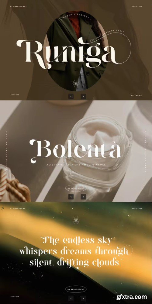 Creativemarket - Runiga – Elegant Stylish Serif