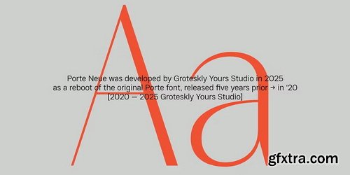 MyFonts - Porte Neue Font Family 7xOTF