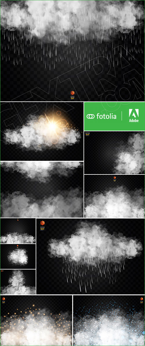 Smoke & Clouds Special Effects in Vector 25xEPS