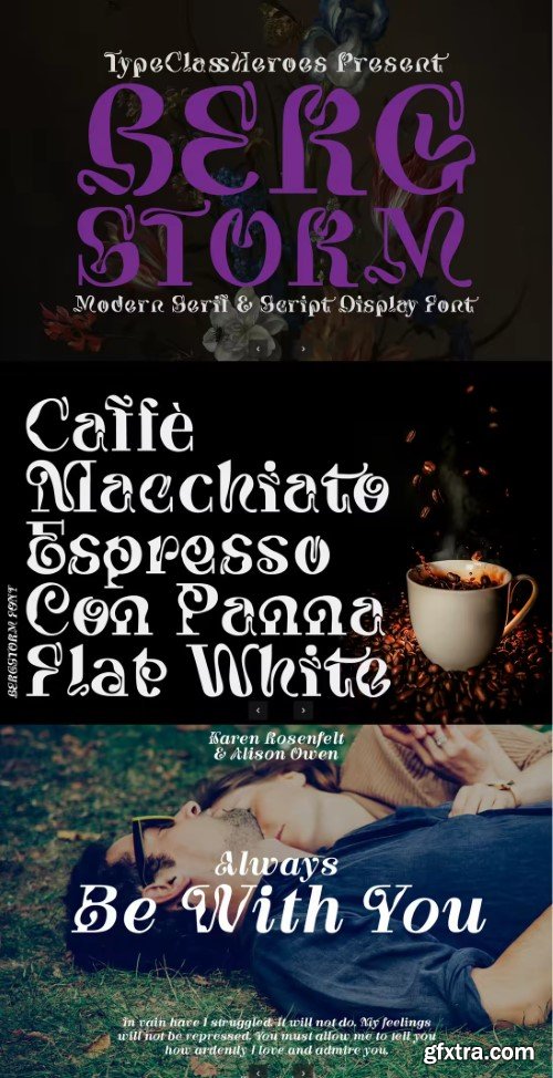 Bergstorm Display Font Bergstorm Display Font