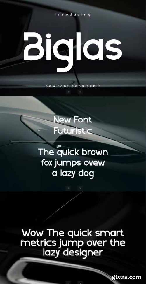 Biglas - Sans Display Font Logo Biglas - Sans Display Font Logo