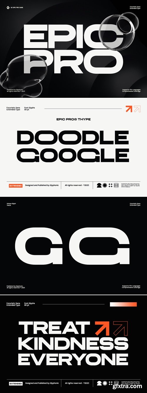 CreativeMarket - GC EPIC PRO - Future Extended Sans 291705958