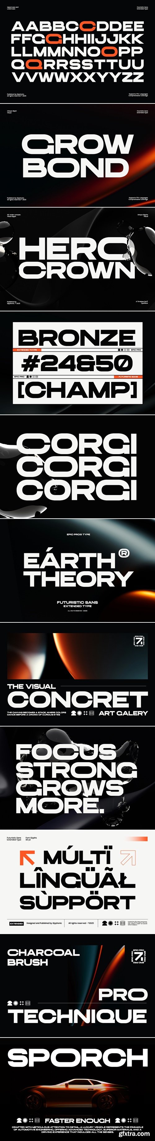 CreativeMarket - GC EPIC PRO - Future Extended Sans 291705958