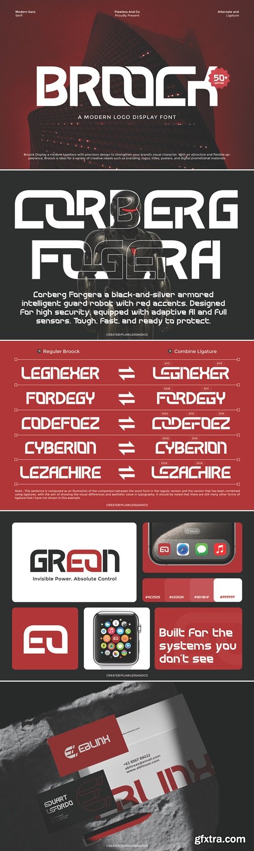 CreativeMarket - Broock - Modern Display Font 291693096