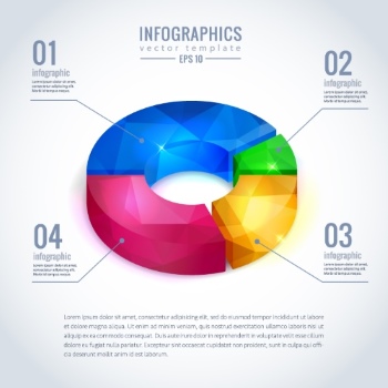 3D Infographic Chart #1A, 25xEPS