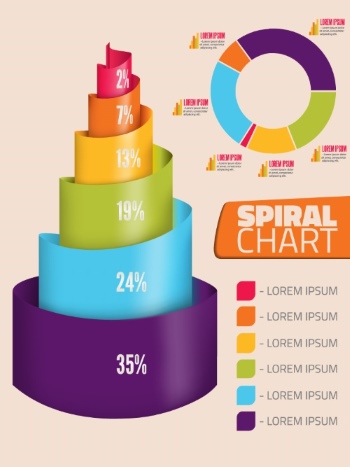 3D Infographic Chart #1A, 25xEPS
