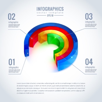 3D Infographic Chart #1A, 25xEPS