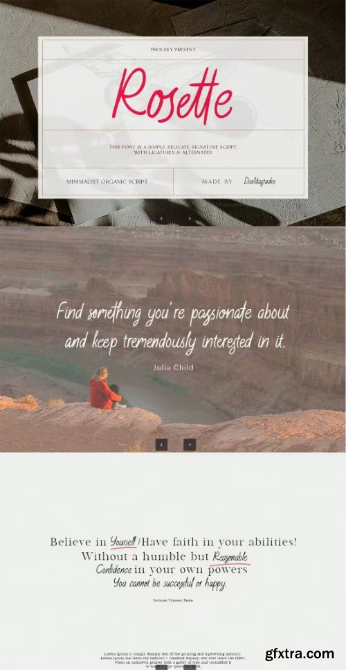 Rosette - Handwriting