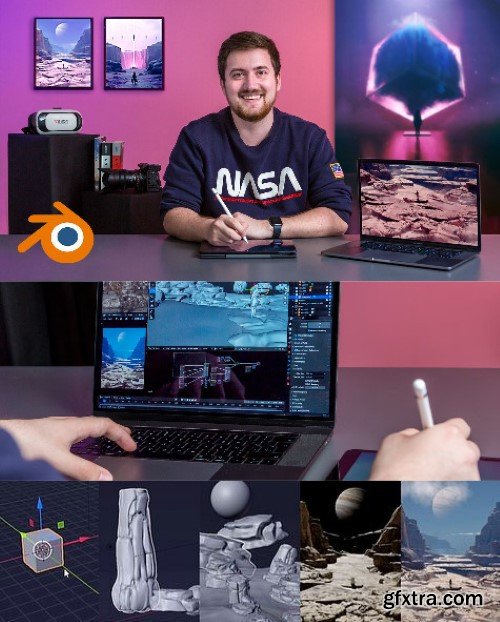 Domestika - Fantastic 3D illustration with Blender