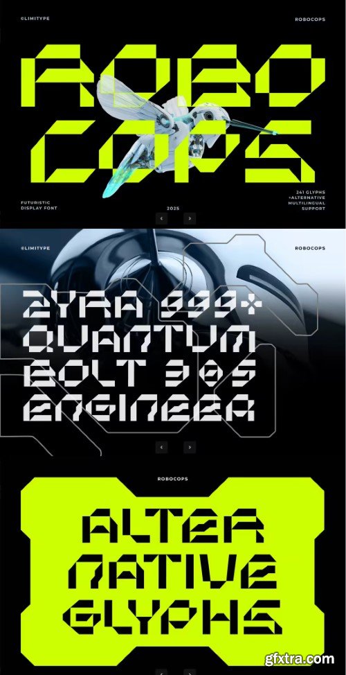 Creativemarket - Robocops - Futuristic Font