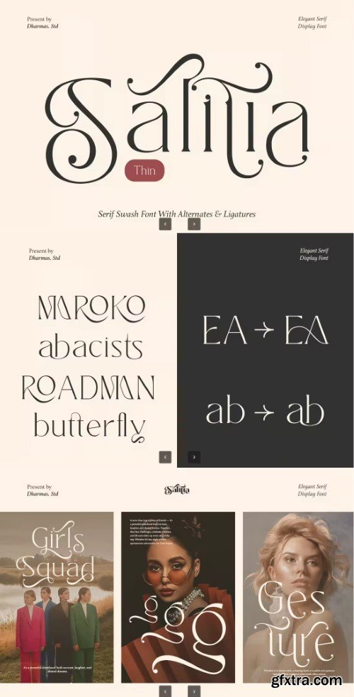Salitia – Luxury Ligature Lavish Font