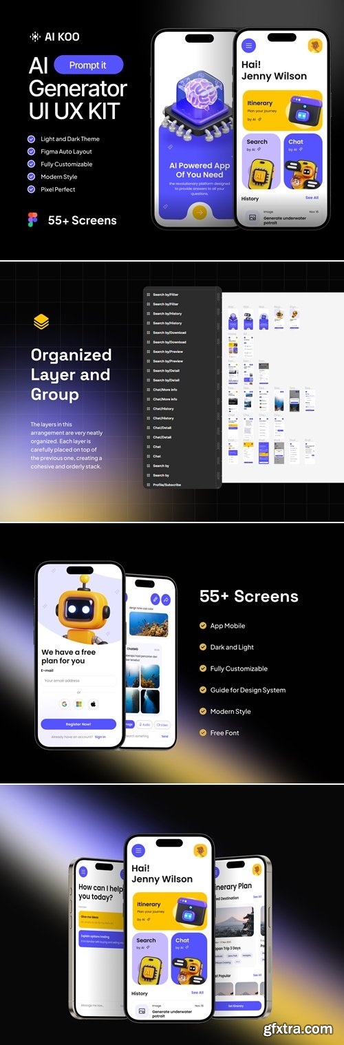 AI KOO - AI Generator Mobile App UI UX KIT