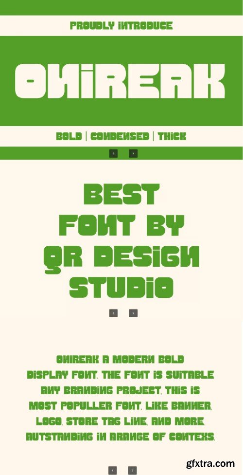 Creativemarket - Onireak - Condensed Font