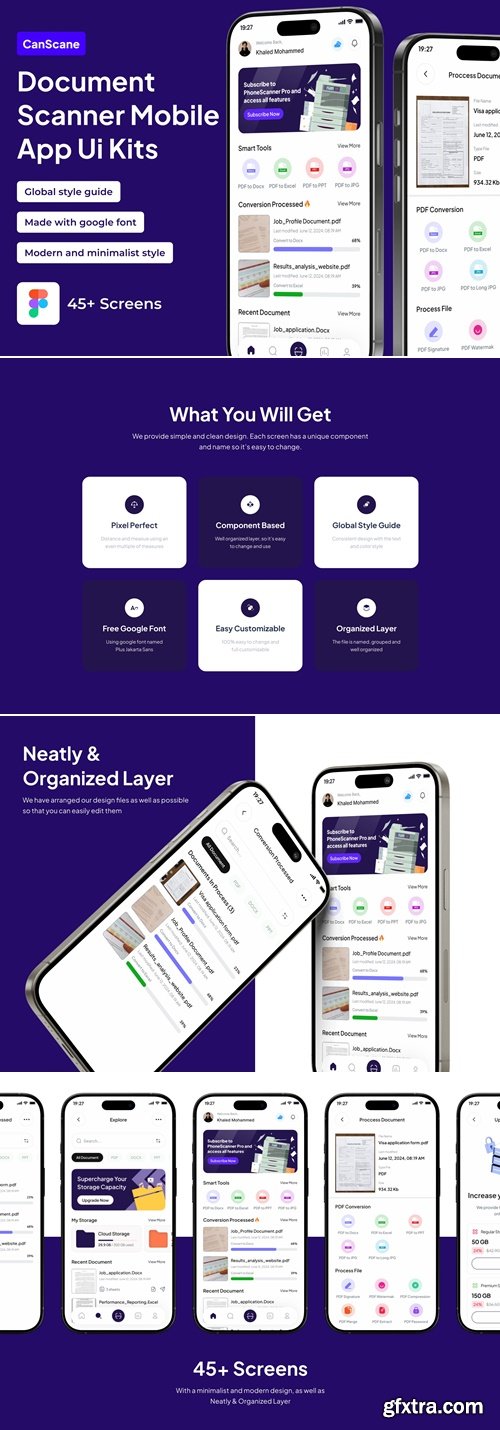 CanScane - Mobile Document Scanner Premium UI KIts App