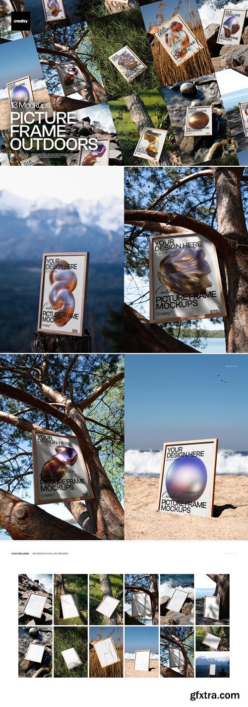 Creatsy - Picture Frame Mockup Set - Outdoor Edition