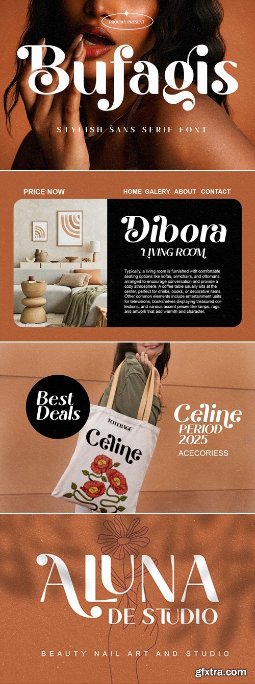 CreativeMarket - Bufagis - Stylish Sans Font