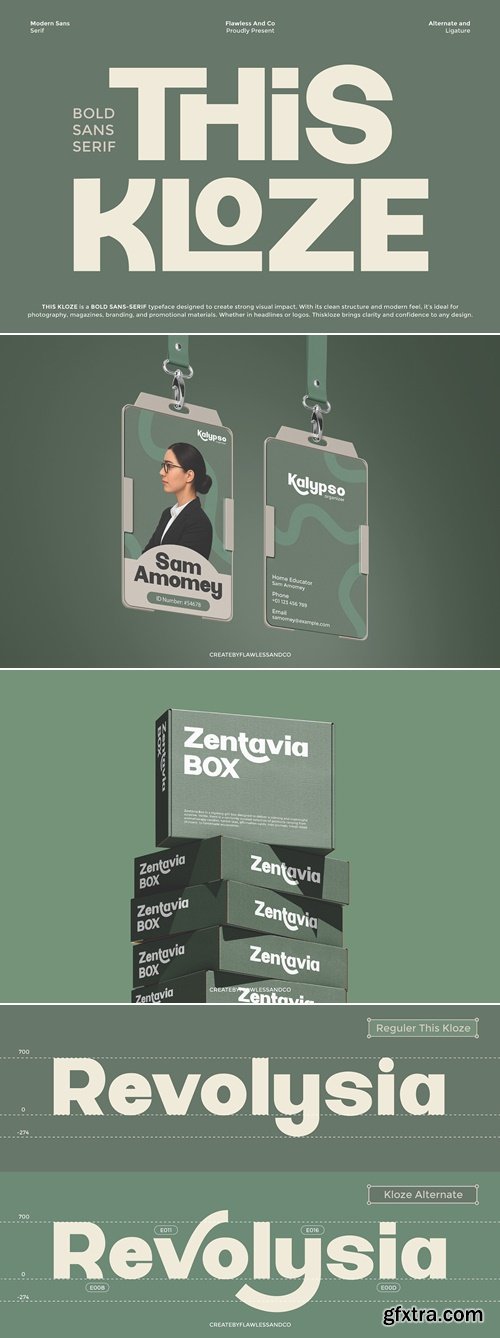 CreativeMarket - Thiskloze - Bold Sans Serif Font