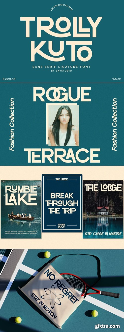 CreativeMarket - Trolly Kuto - Ligature Sans Font