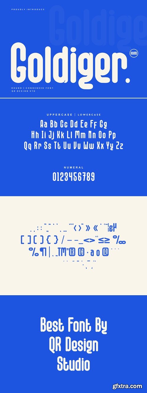 CreativeMarket - Goldiger - Round Sans Font