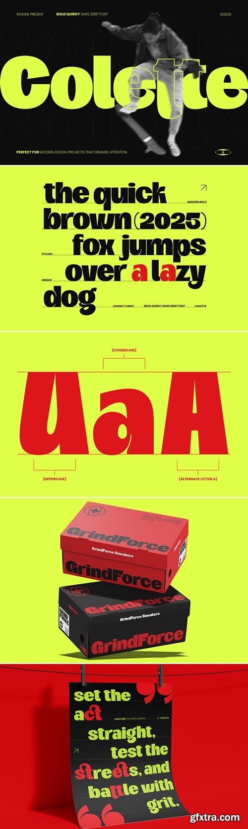 CreativeMarket - Colette Bold Quirky Sans Serif Font