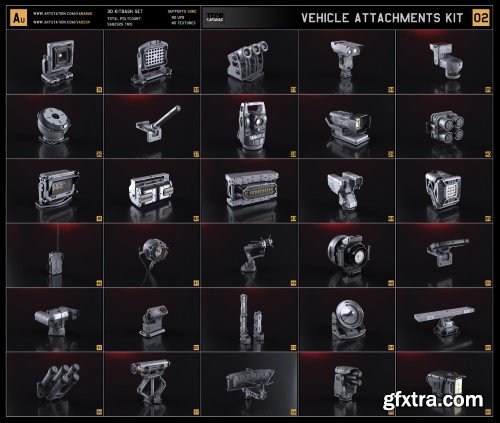 ArtStation - Vehicle attachments kit - 2/3
