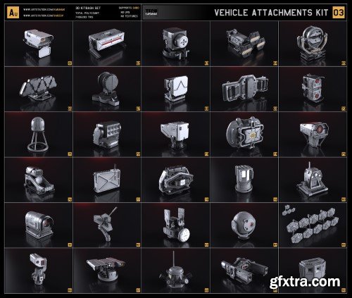 ArtStation - Vehicle attachments kit - 2/3