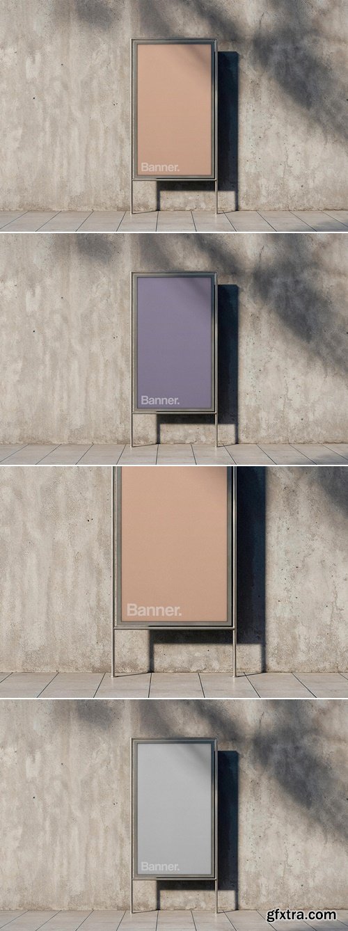 Pixelbuddha - Vertical Outdoor Banner Mockup 5350